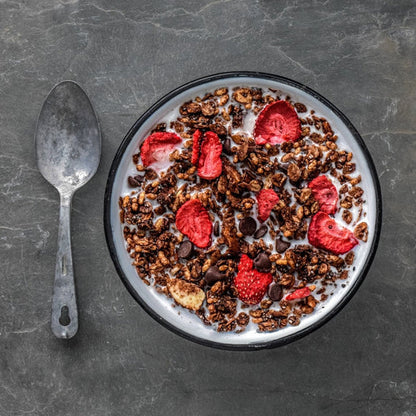 Chocolate Strawberry Granola Breakfast