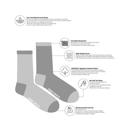 Northern Canadian Landscape Socks Men's 7-12