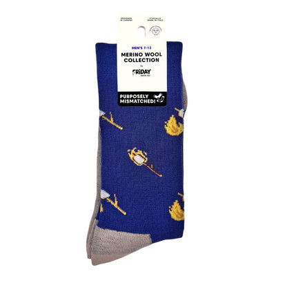 Friday Sock Co. Men's Camping S'mores Merino Wool Socks