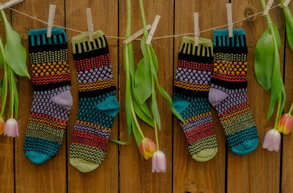 Solmate Adult Crew Artichoke Recycled Cotton Socks