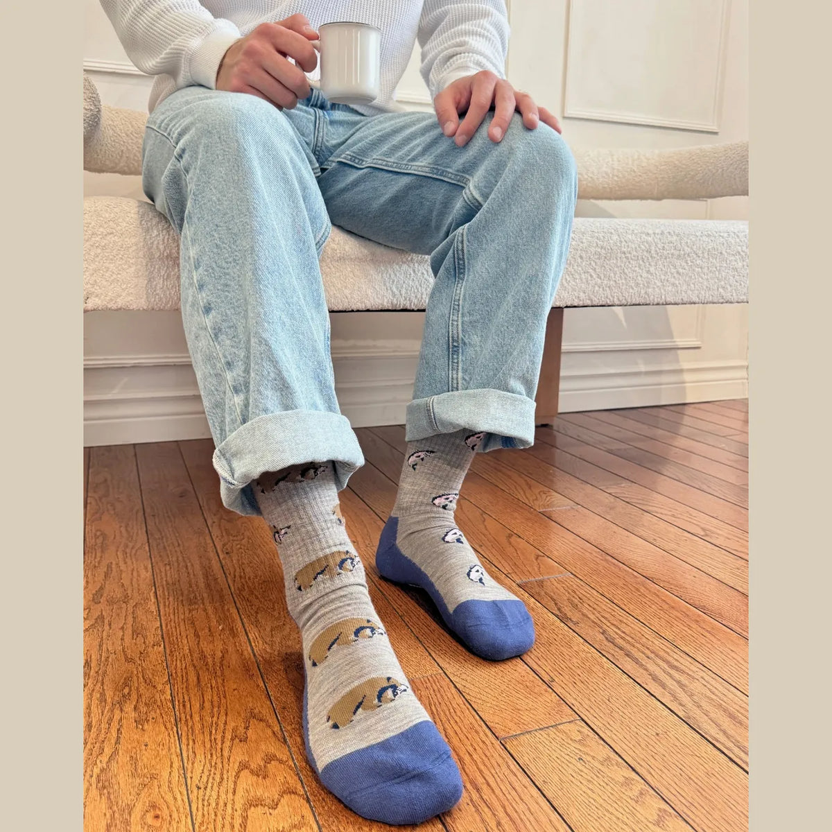 Friday Sock Co. Men's Bear in the Wild Merino Wool Socks