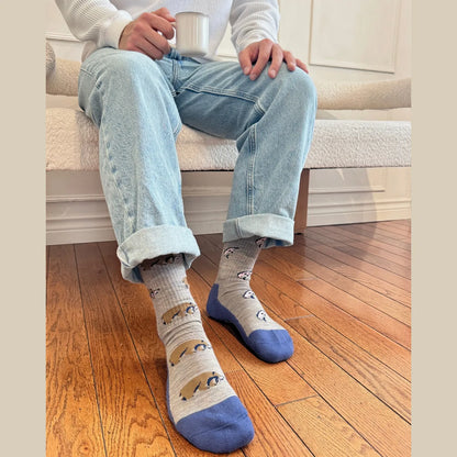 Friday Sock Co. Men's Bear in the Wild Merino Wool Socks