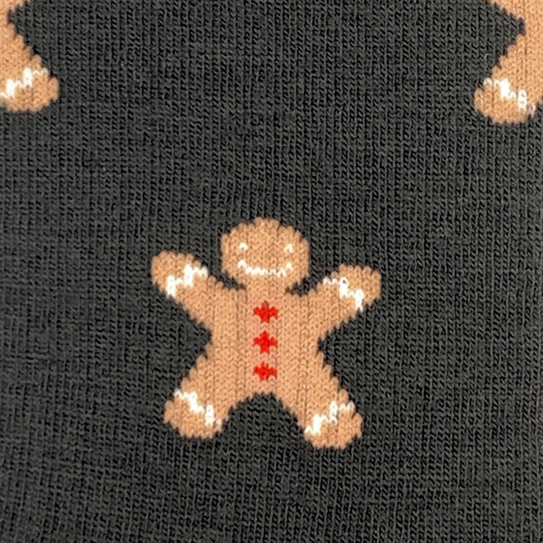Friday Sock Co. Men's Gingerbread Bite Merino Wool Socks