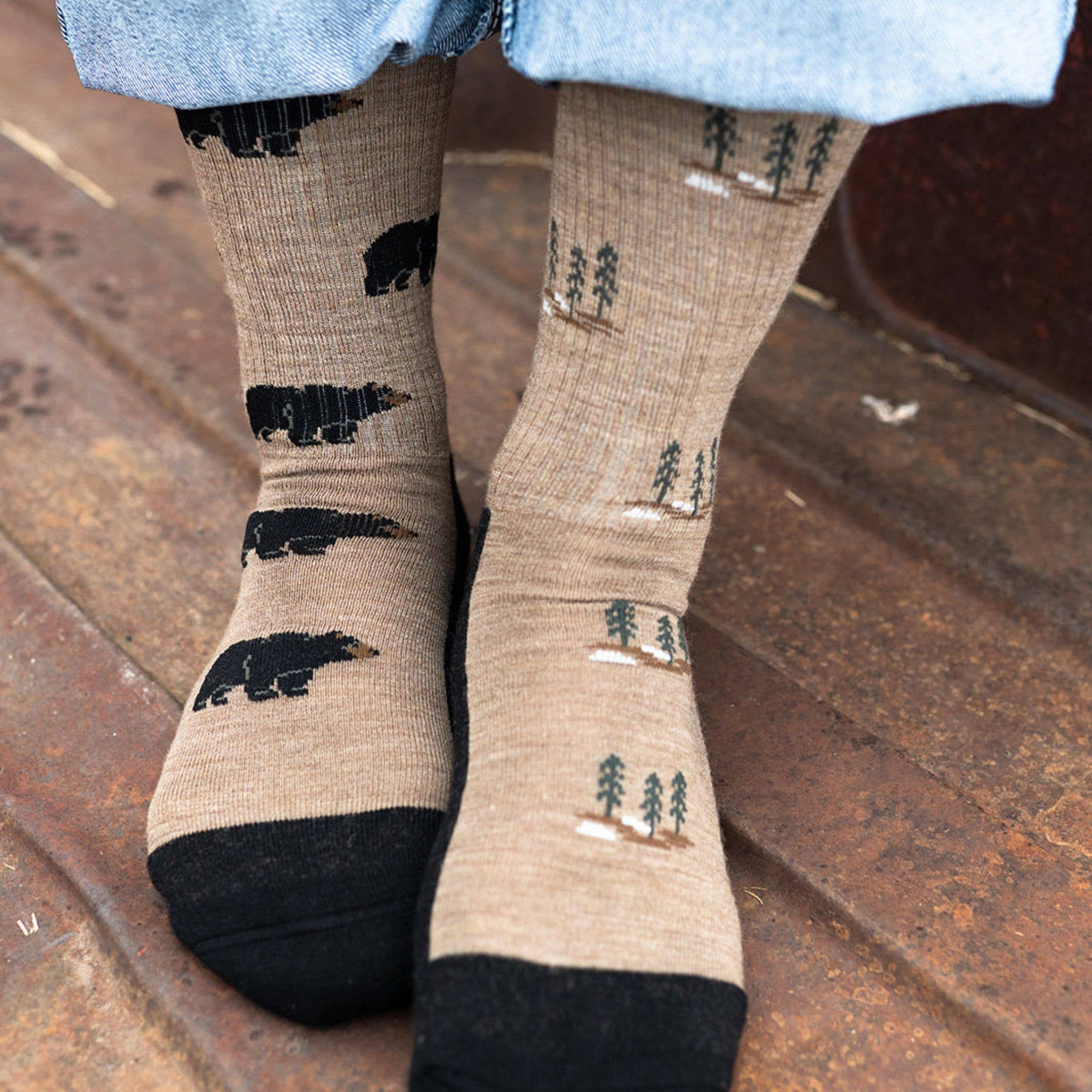 Women's Bear & Tree Merino Wool Socks - All-Season Comfort