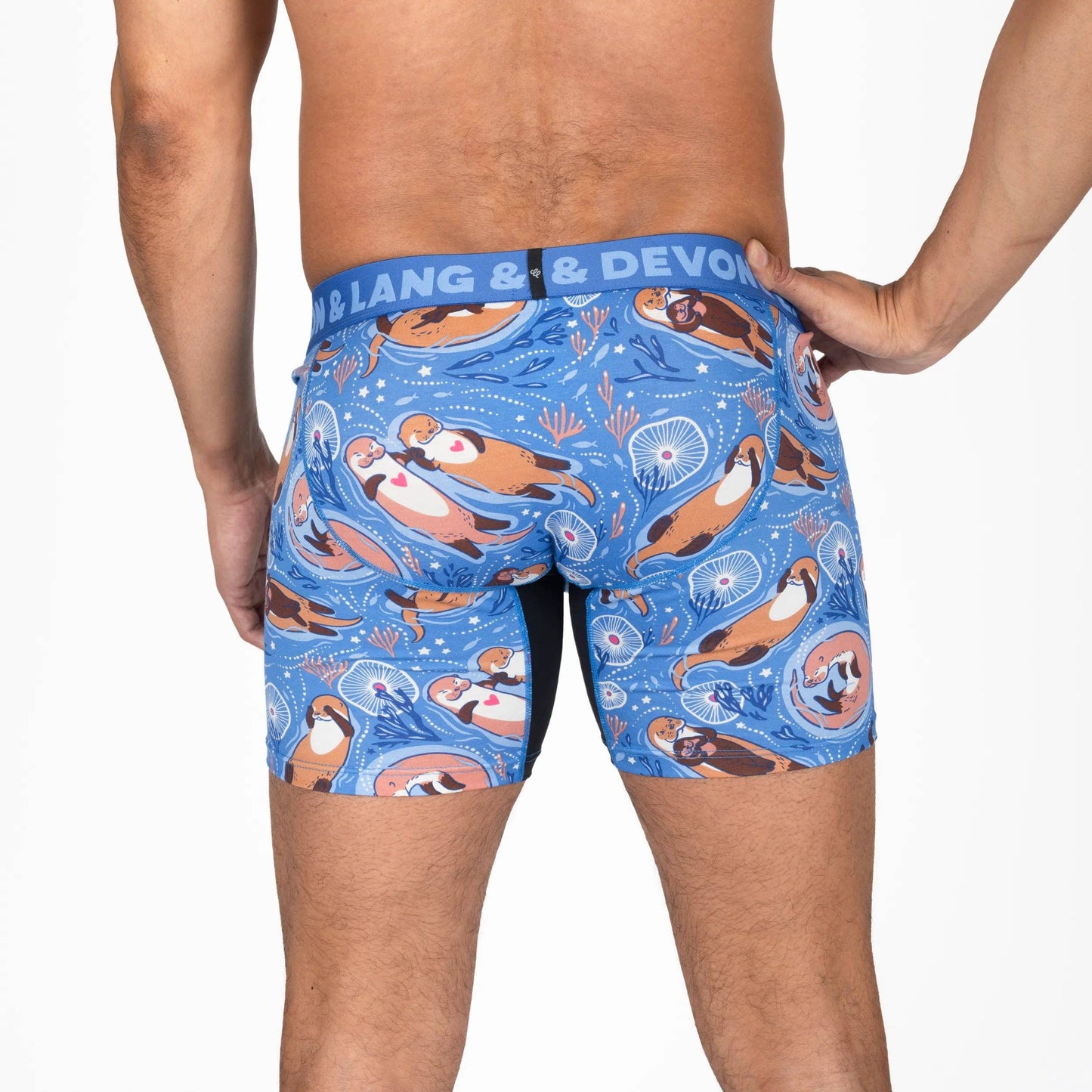 Devon & Lang Men's Journey 6" Boxer Brief - Otters