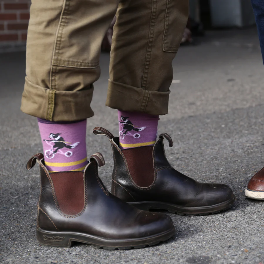 Vanna Grizzle Boot Sock Midweight Cushion Goat Blue 5017