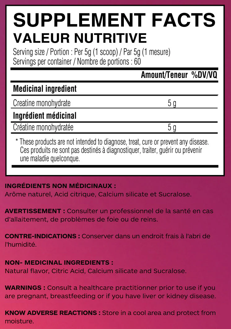 Creatine - Raspberry Lemonade