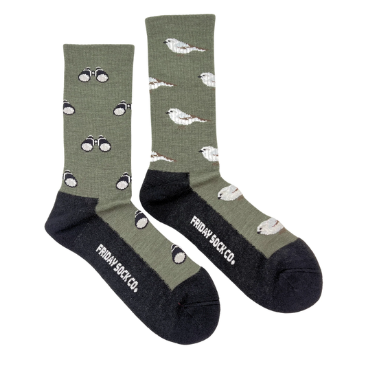 Bird & Birdwatching Merino Wool Sock's Men's 7-12