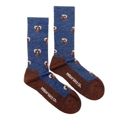 Big Horned Sheep Merino Wool Sock's Men's 7-12
