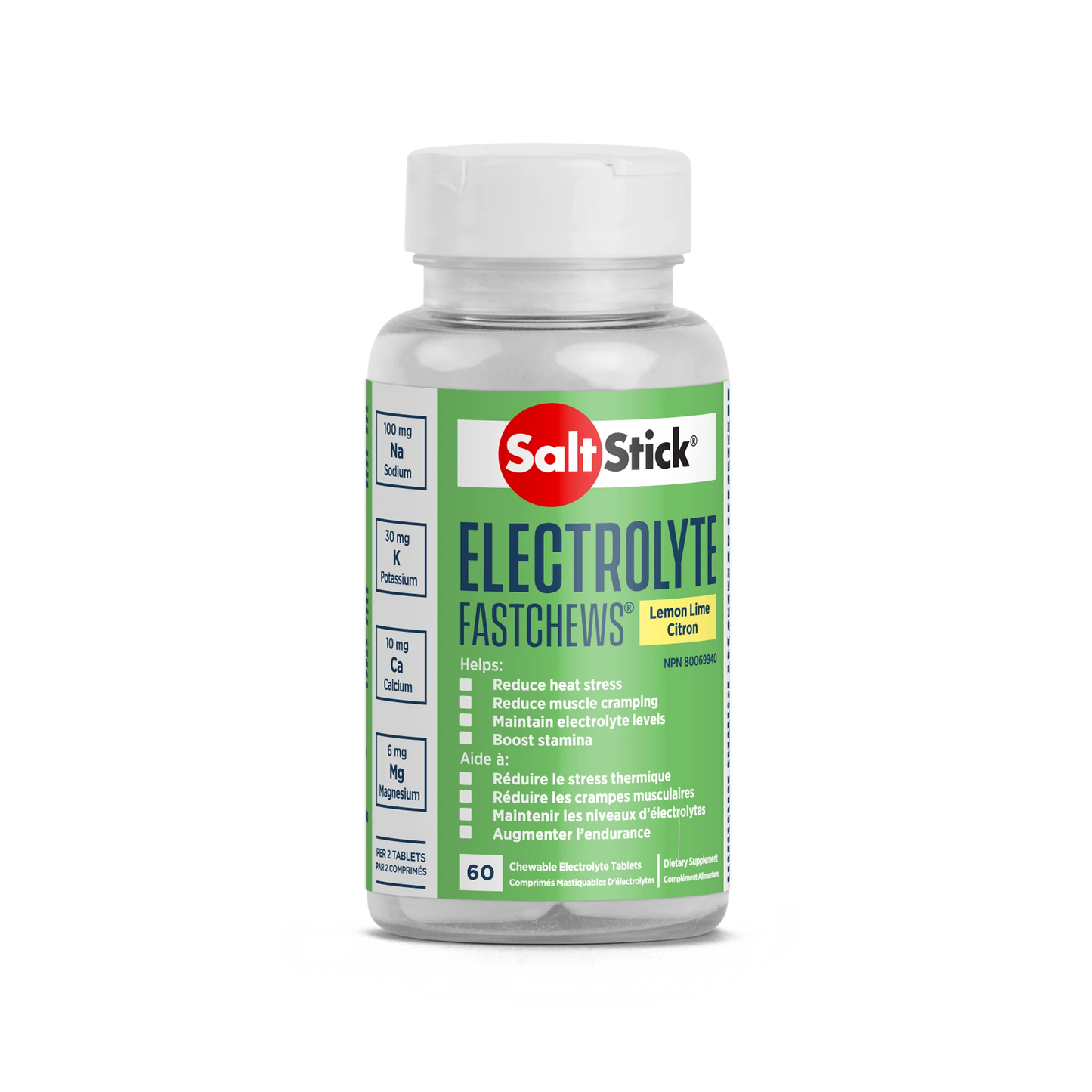FastChews Electrolytes Lemon Lime 60-Count