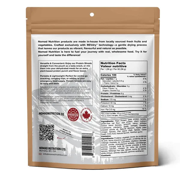 Nomad Nutrition | Plant-Based Protein Shreds