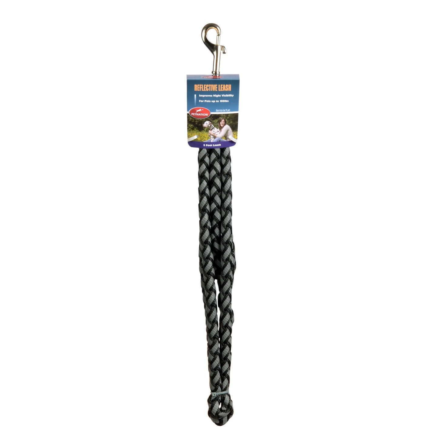 Pet Nation | Braided Reflective Leash 5'
