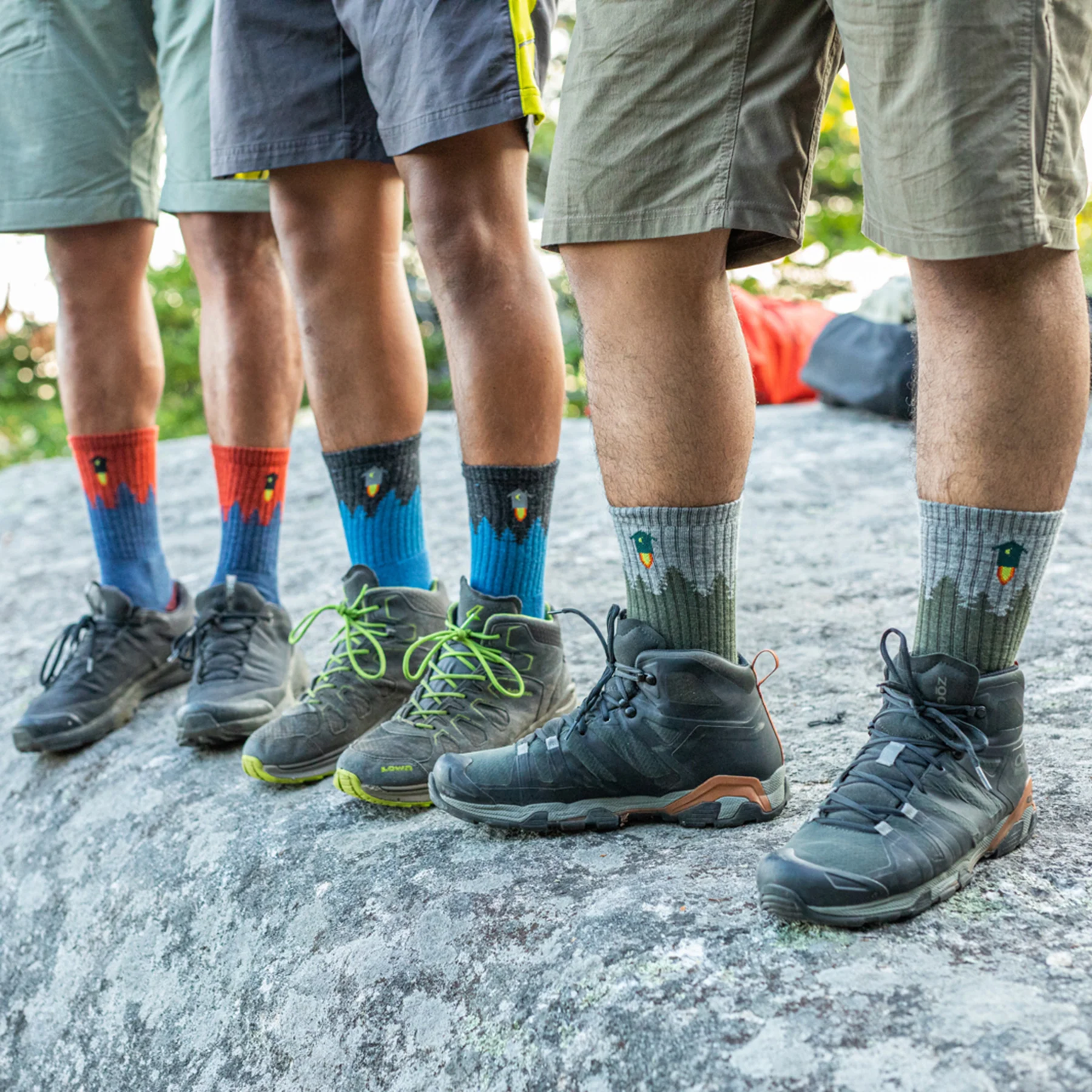 1974 Number 2 Micro Crew Midweight Hiking Sock