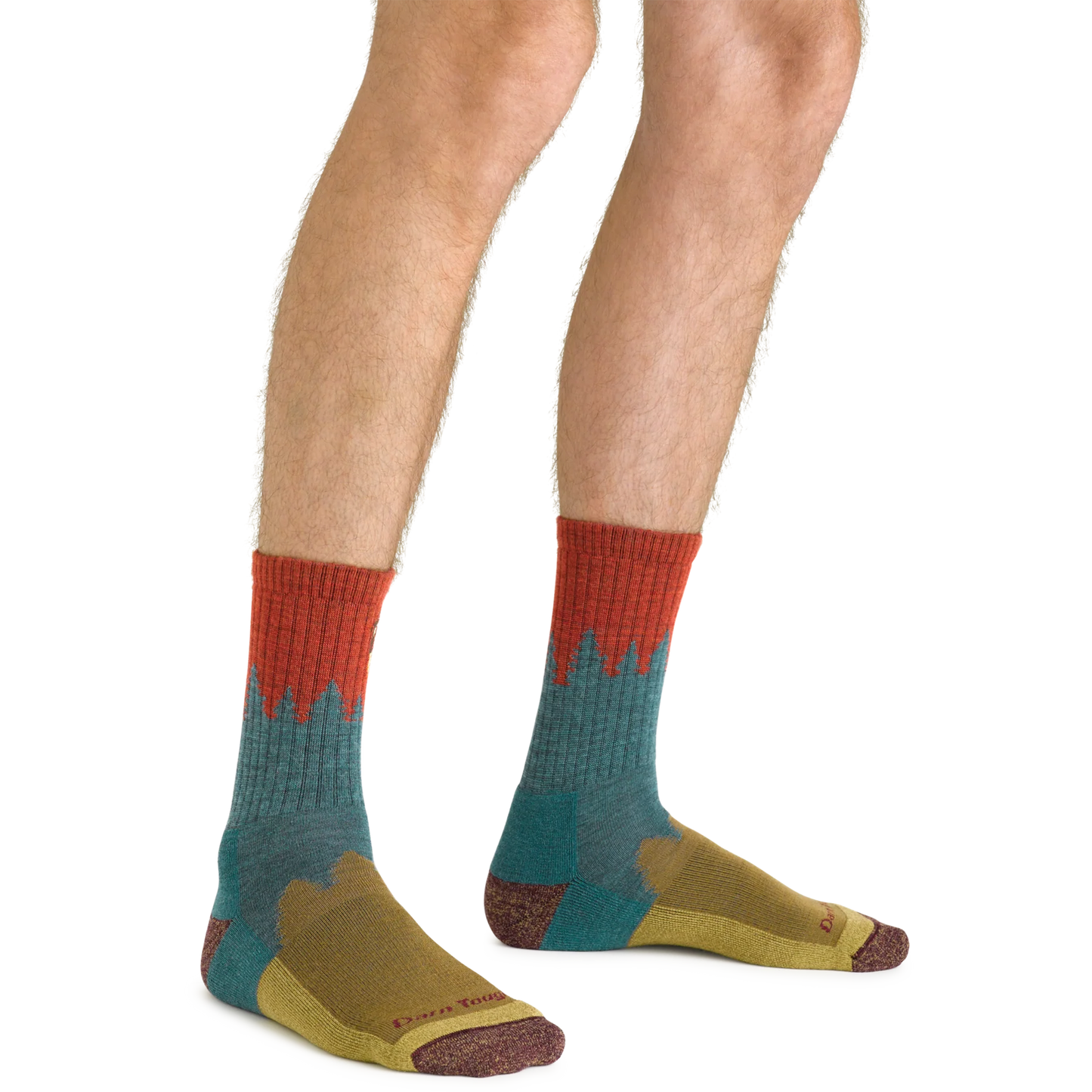 1974 Number 2 Micro Crew Midweight Hiking Sock Teal