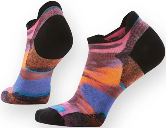 Run Targeted Cushion Low Ankle Sock Brushed Print