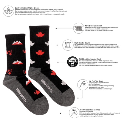 Canada Merino Wool Sock's Men's 7-12
