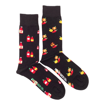 Hot Sauce and Peppers Socks Men's 7-12