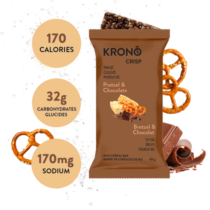 Crispy rice squares Pretzel & Chocolate